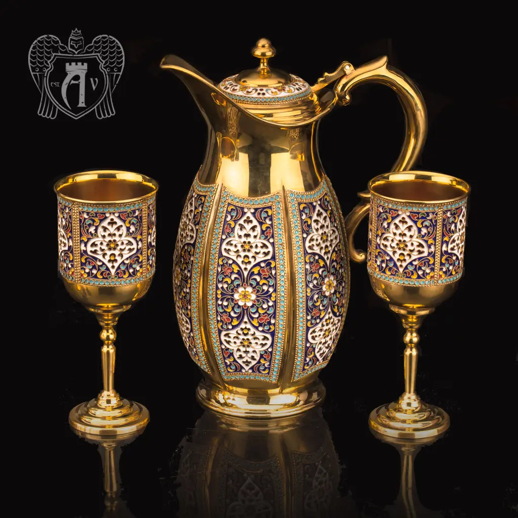 Сервиз «Авалон» с горячей эмалью и золочением 20993