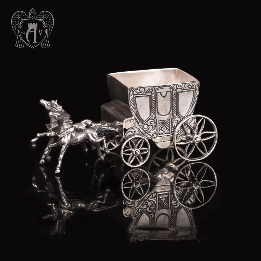 Солонка из серебра «Карета»