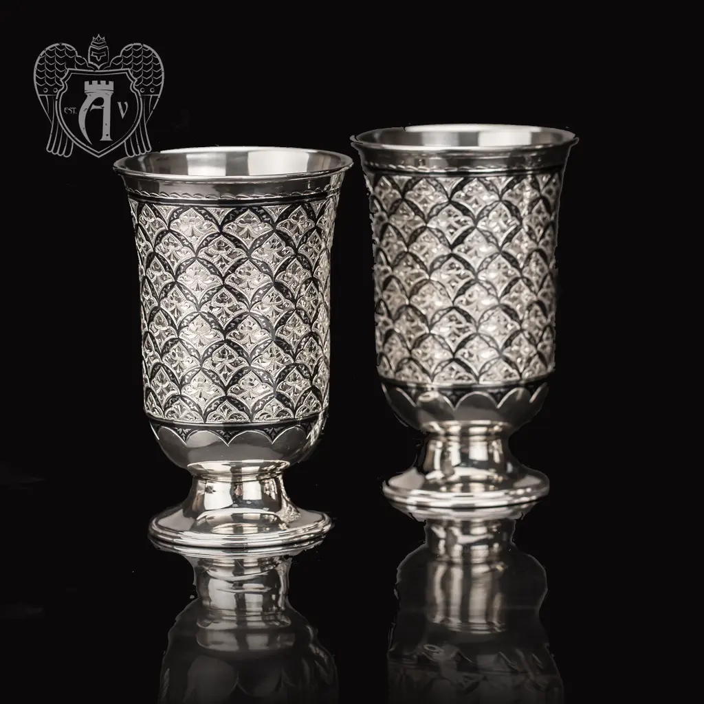 Стаканы из серебра «Норд» набор
