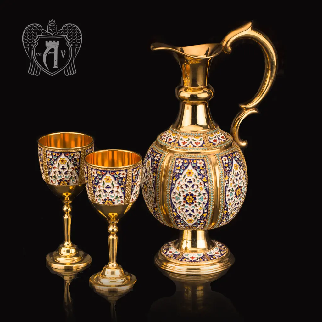 Винный сервиз «Легенда» с горячей эмалью