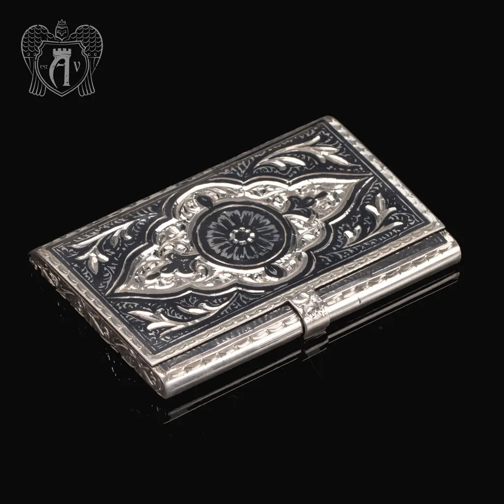 Визитница серебряная «Кубачинская»