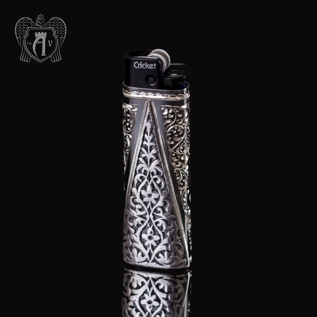 Зажигалка серебряная «Викинг»