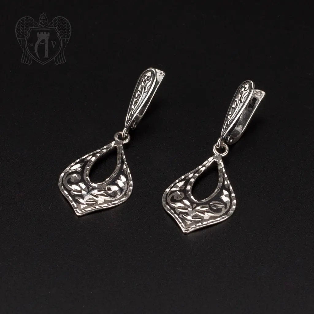 Серьги кубачинские «Мадонна»