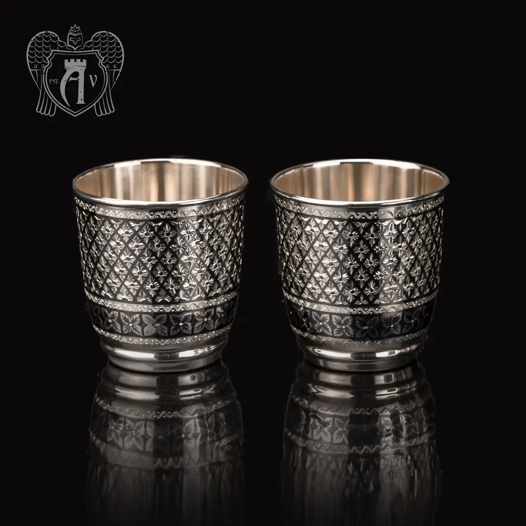 Стаканы из серебра «Лондон» набор