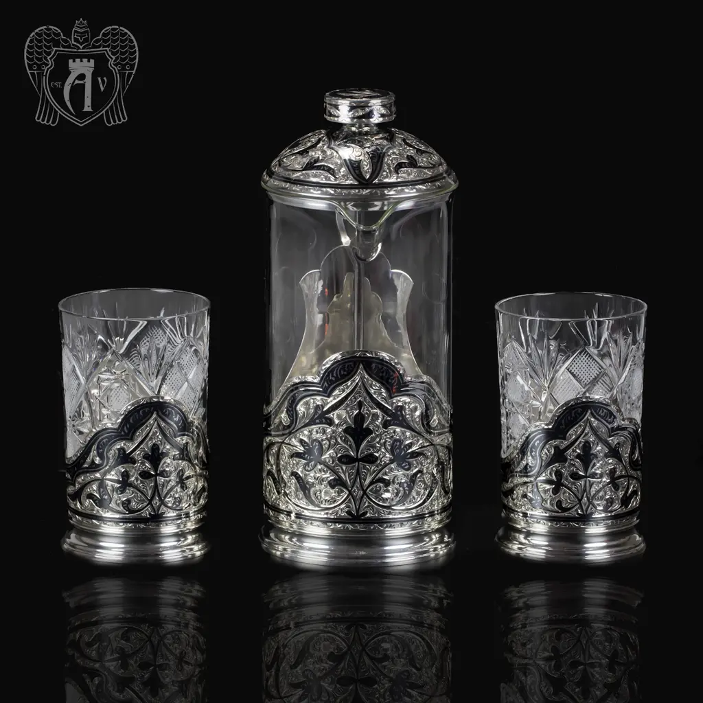 Серебряный набор для чая и кофе «Столичный» - фото 6