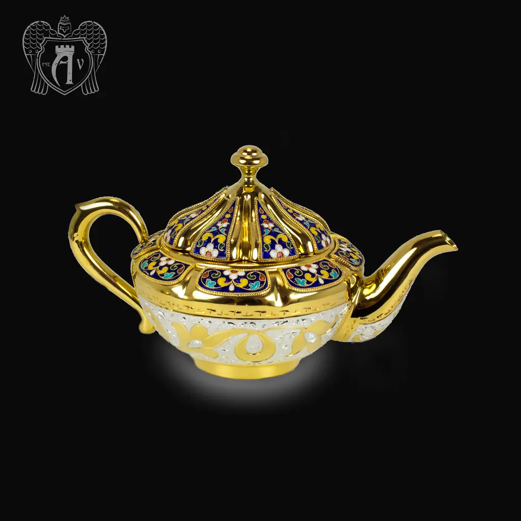 Серебряный сервиз чайный «Королевский» 16  предметов - фото 2