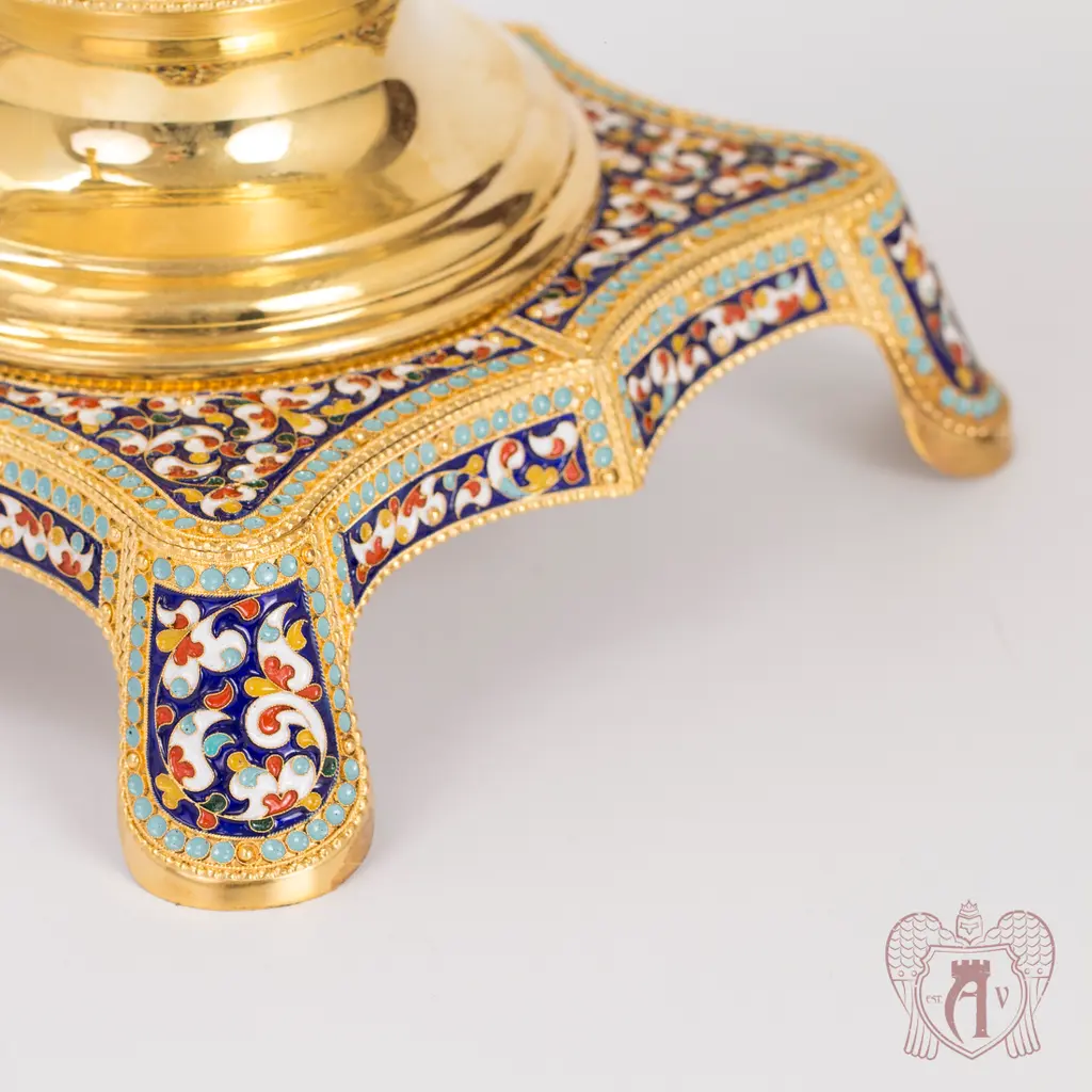 Серебряный самовар электрический «Царский» - фото 3