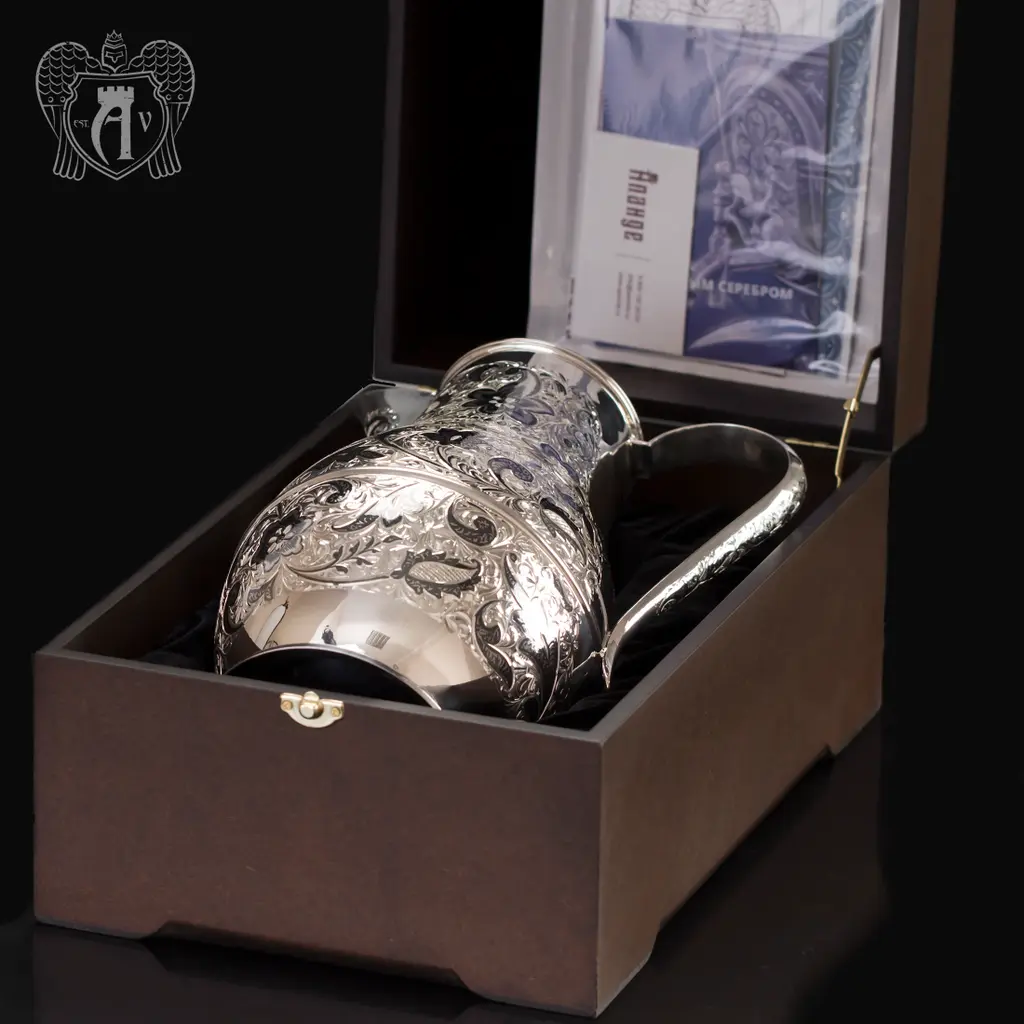 Серебряный кувшин для воды «Краса Востока» - фото 4