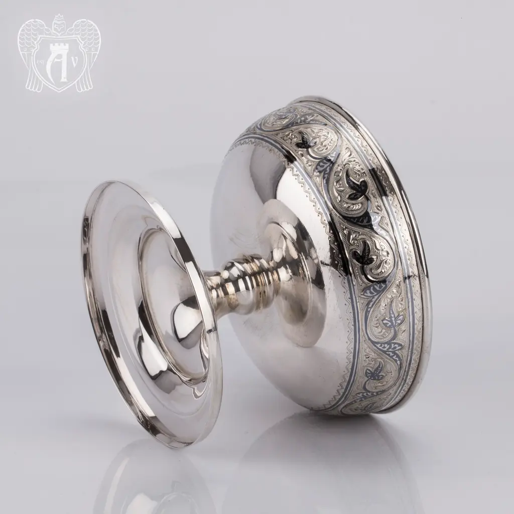 Серебряная вареньица\\креманка «Чайная» - фото 5