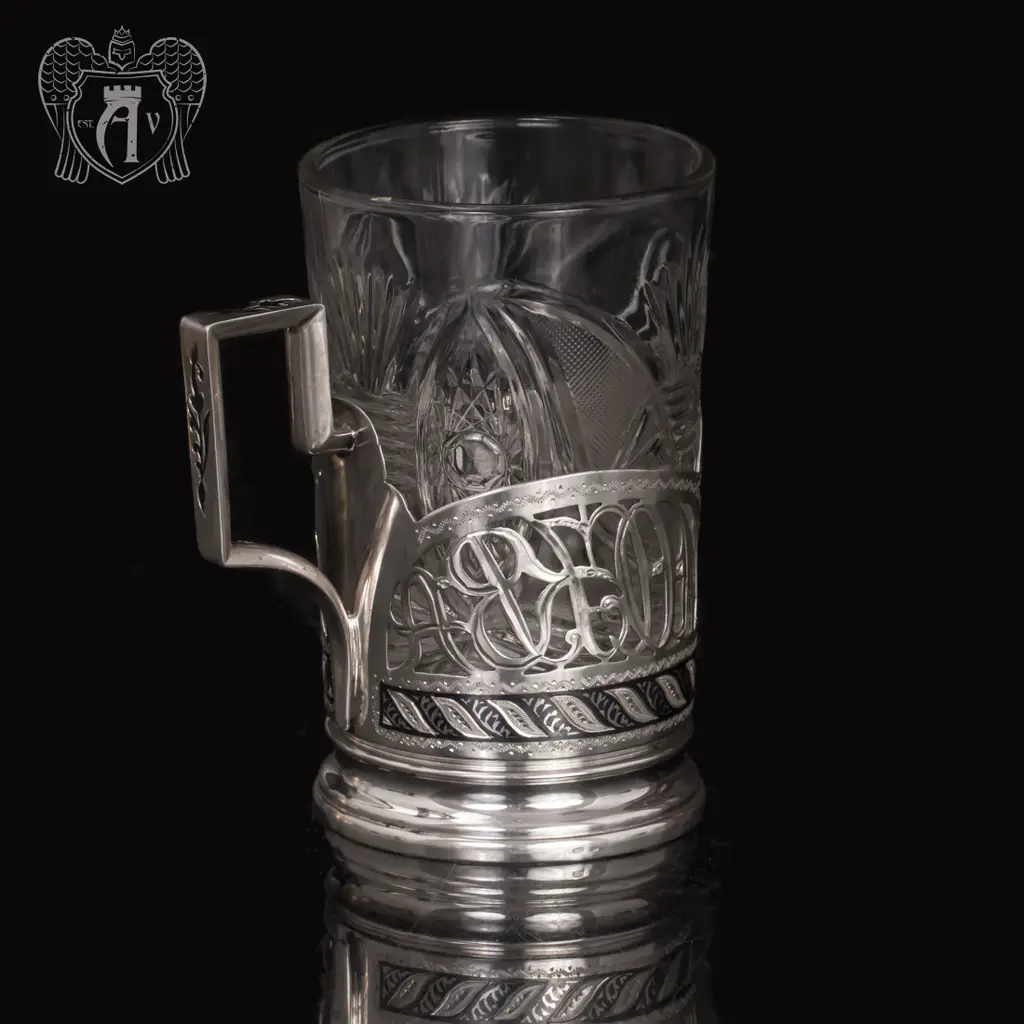 Серебряный подстаканник «Москва-2» - фото 2