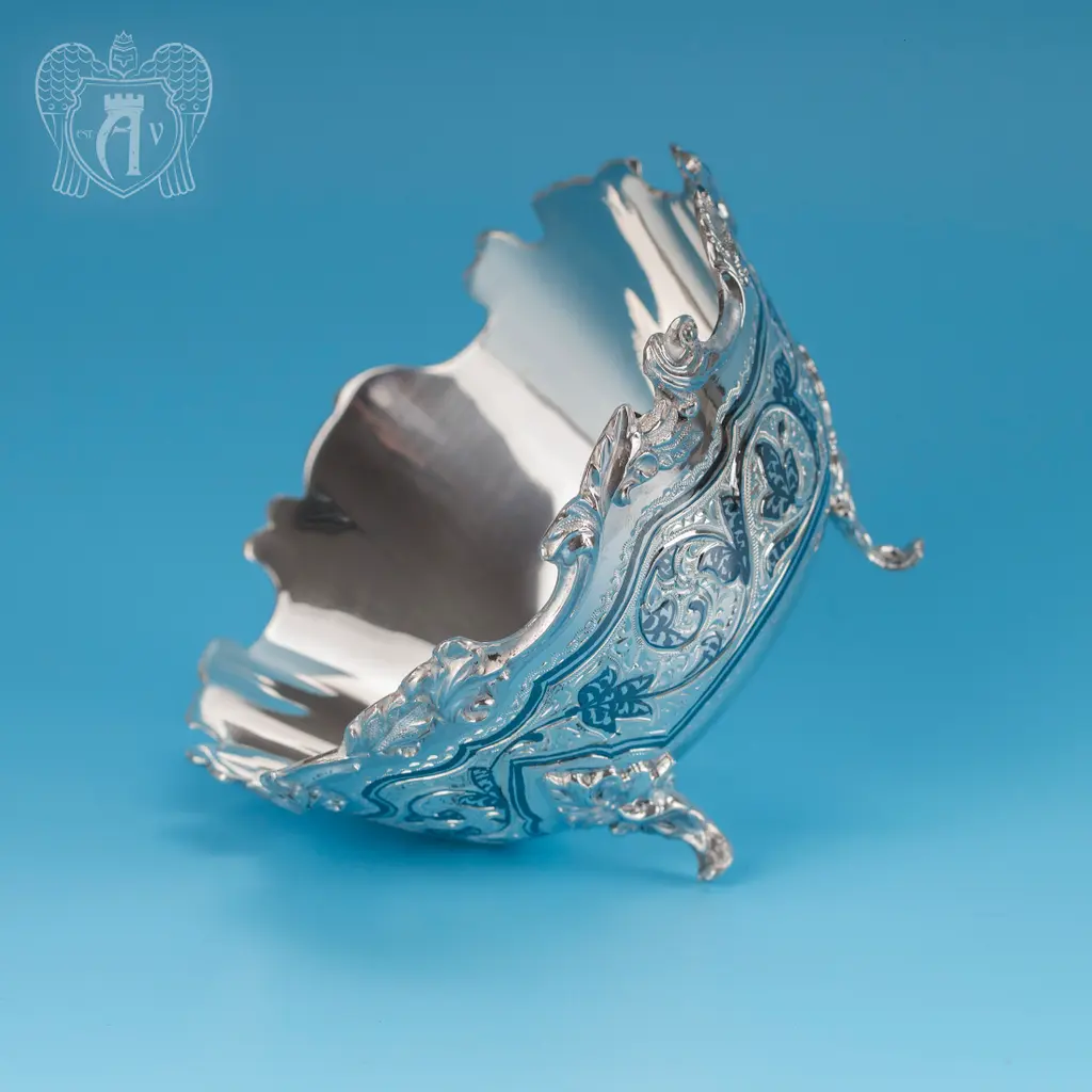 Серебряная сахарница \\ вареньица «Вероника» - фото 6