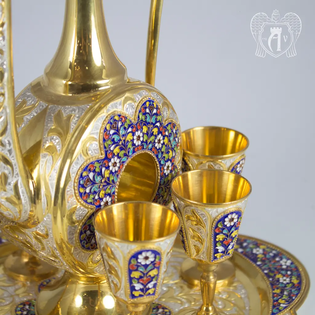 Серебряный сервиз для коньяка» Арабский» - фото 2