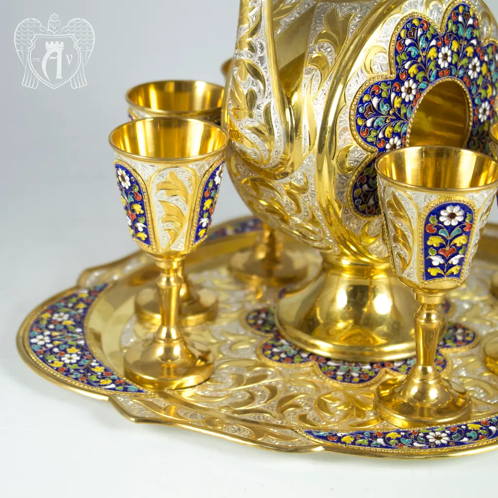 Серебряный сервиз для коньяка» Арабский» - фото 4