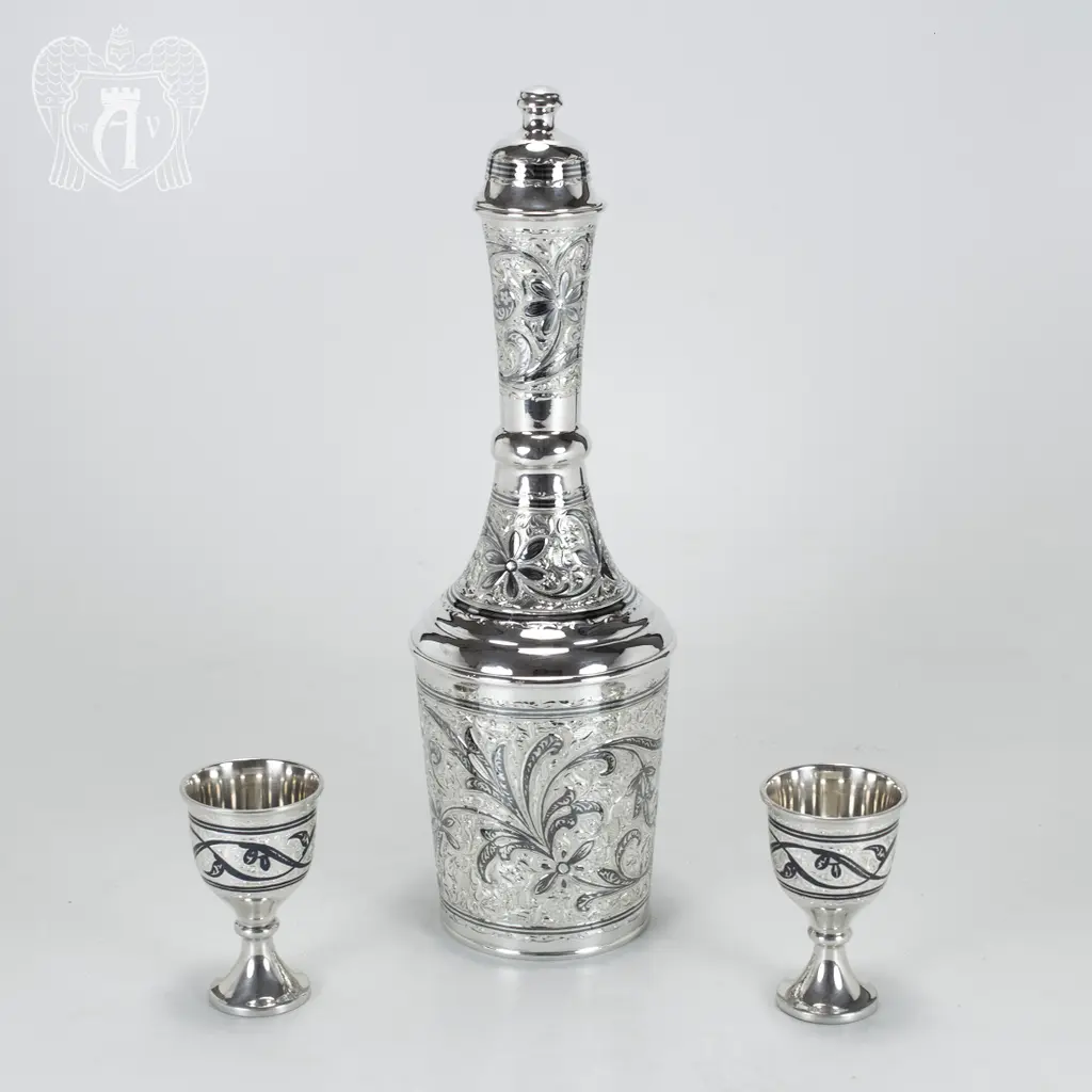 Серебряный сервиз водочный «Трио» - фото 2