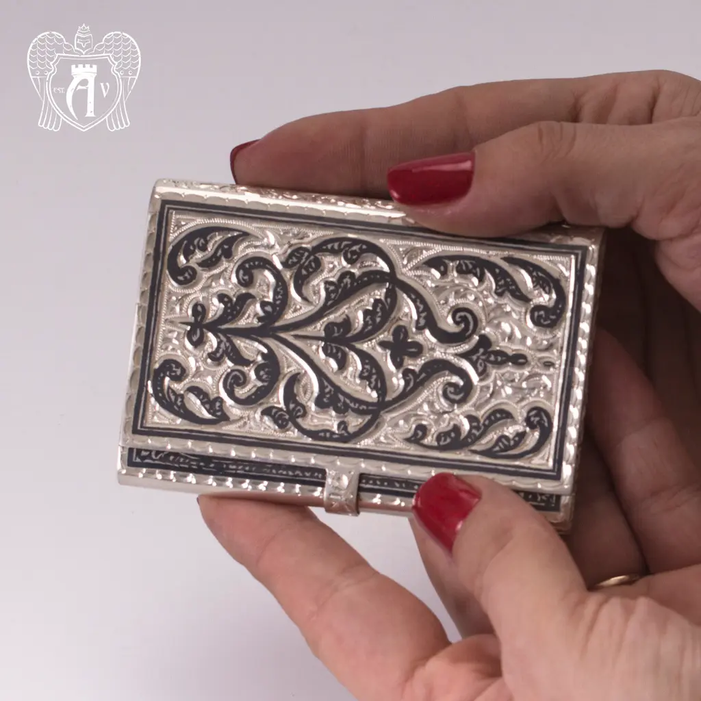 Визитница серебряная и ручка «Дипломат» - фото 5