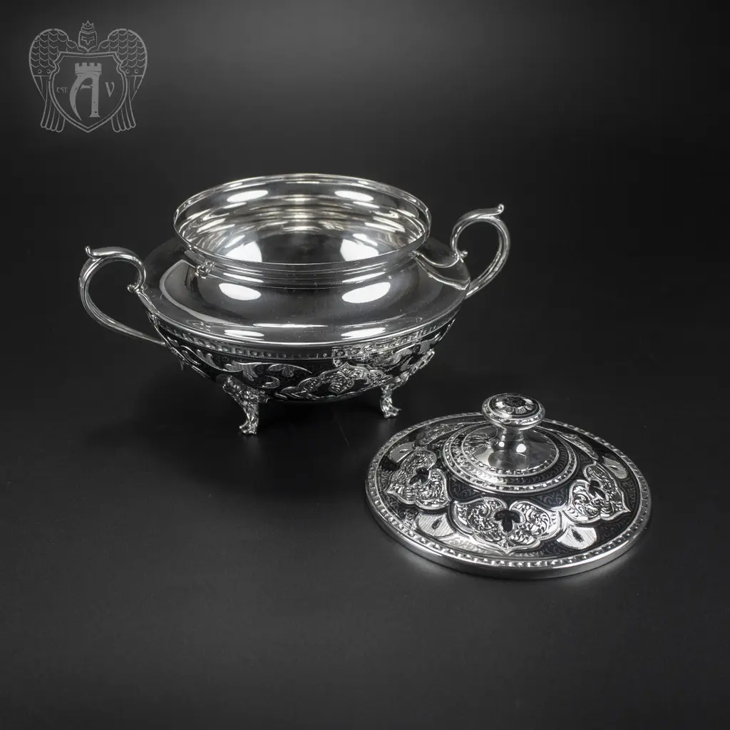 Серебряная сахарница  серия «Аллегро» - фото 2