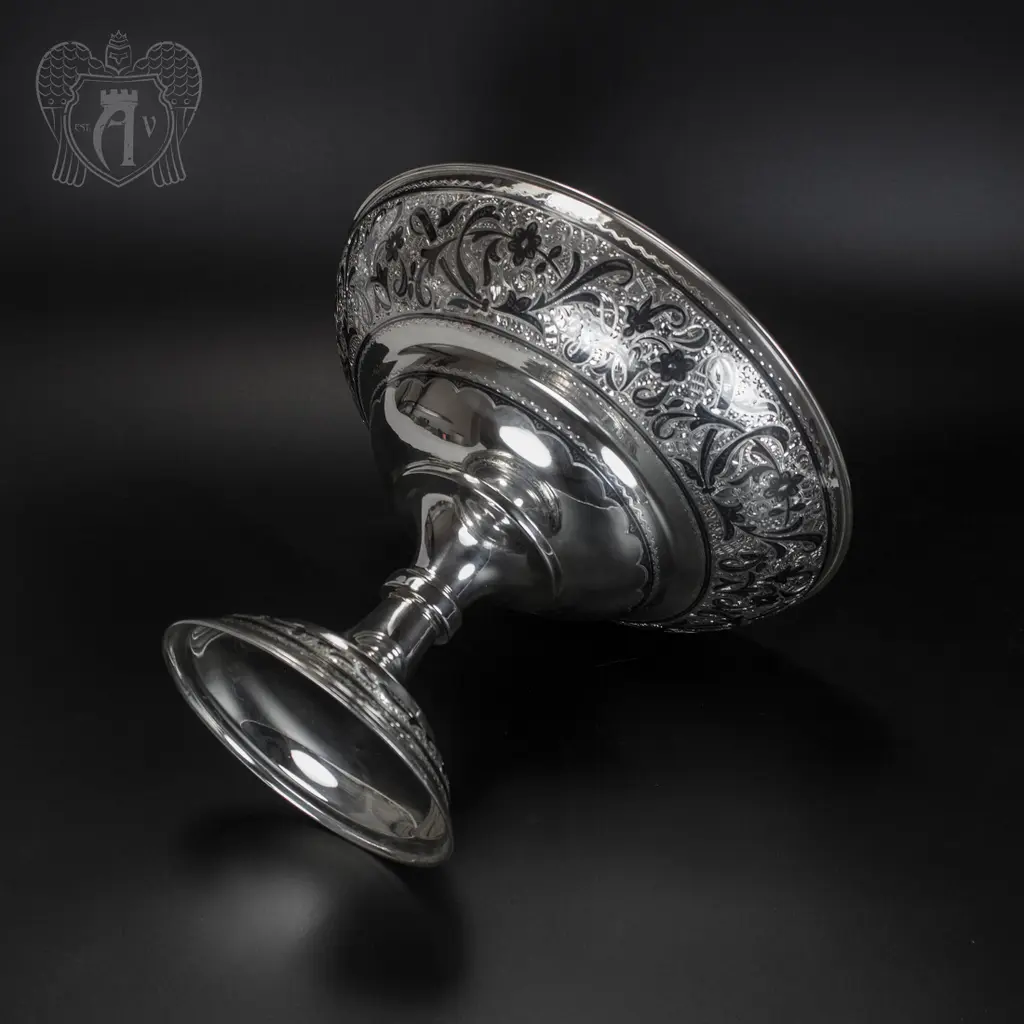 Серебряная фруктовница «Глория» - фото 2