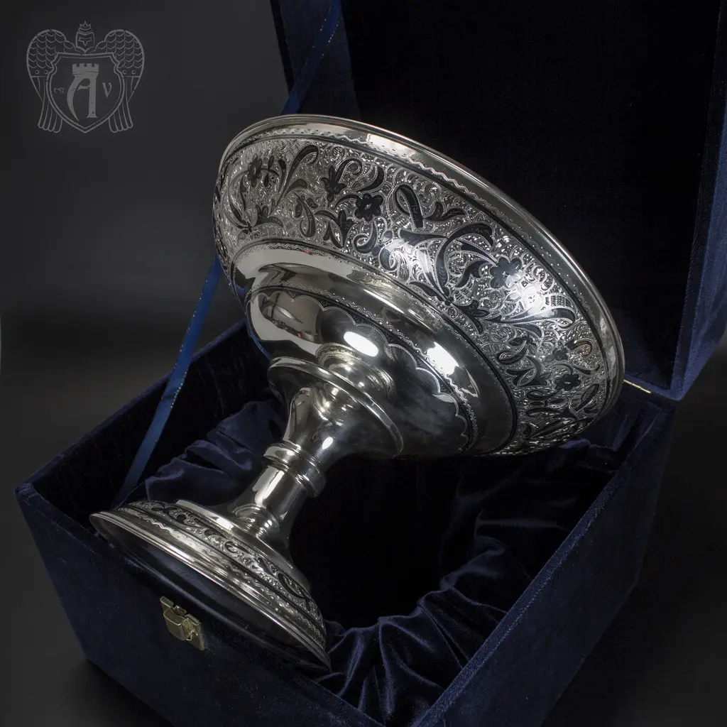 Серебряная фруктовница «Глория» - фото 3