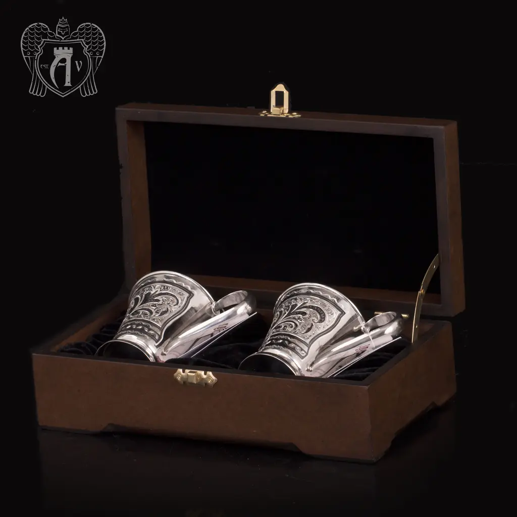 Набор серебряных кружек «Маркиза» - фото 2