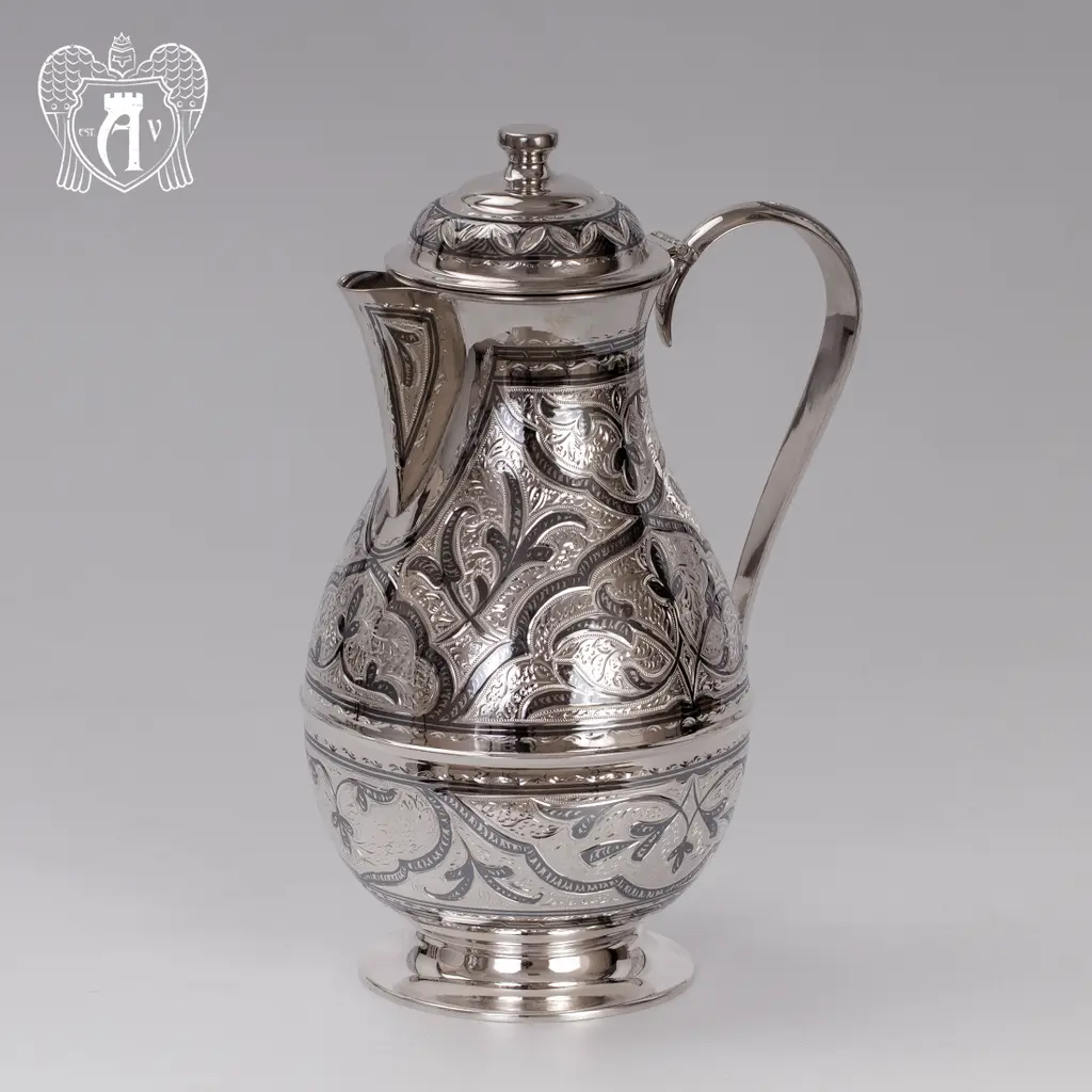 Серебряный кувшин «Узор» - фото 3
