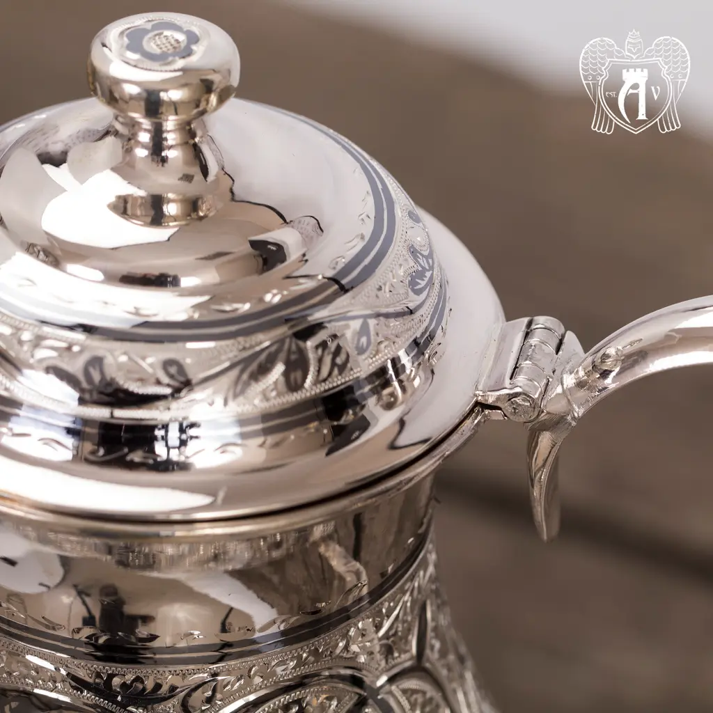 Серебряный кувшин «Узор» - фото 5