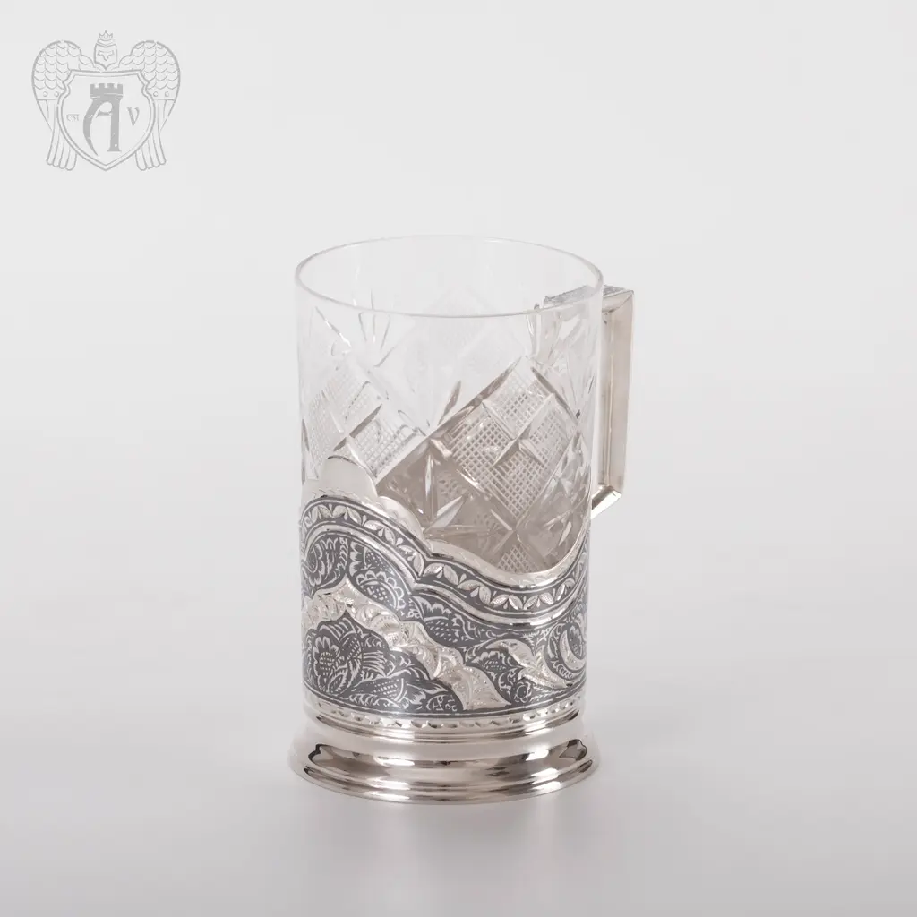 Подстаканник серебряный «Традиция» - фото 2