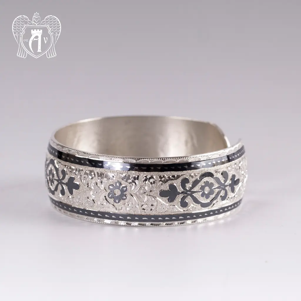 Браслет кубачинский из серебра  «Диана» - фото 6