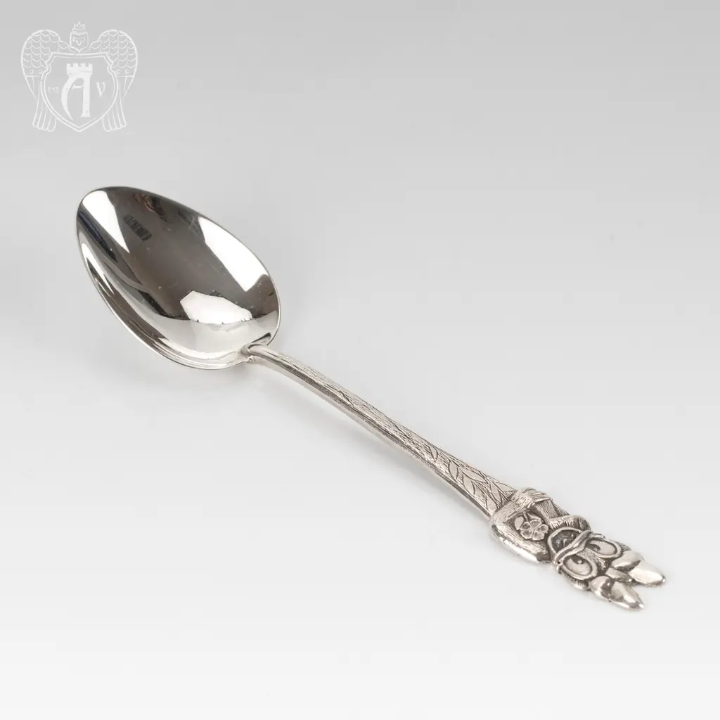 Серебряная чайная ложка  «Утенок» - фото 2