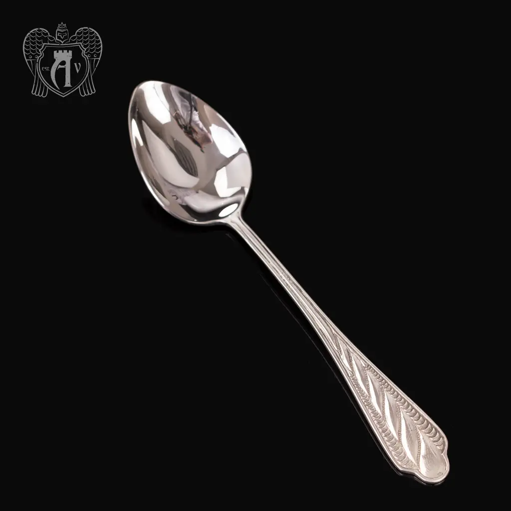 Серебряная чайная ложка  «Карина» - фото 3