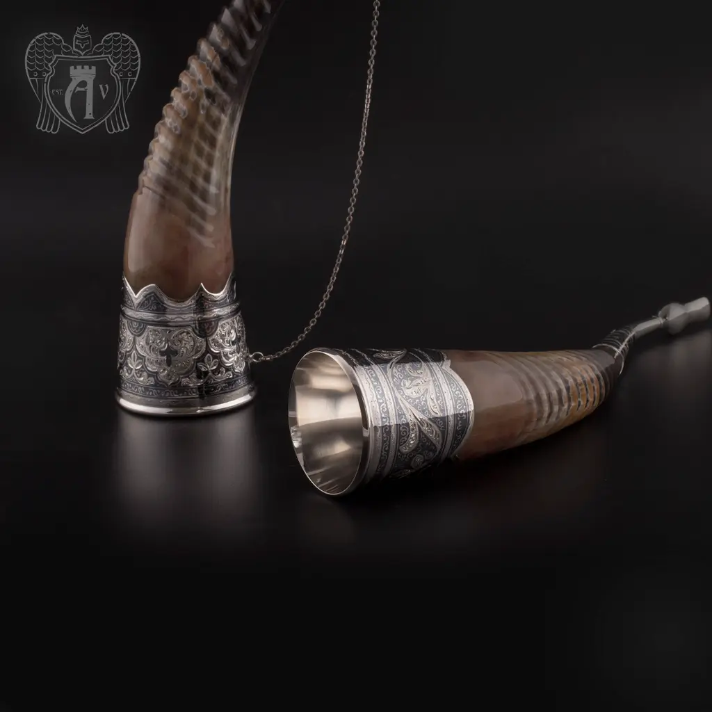 Рог для вина серебряный «Величие» - фото 2