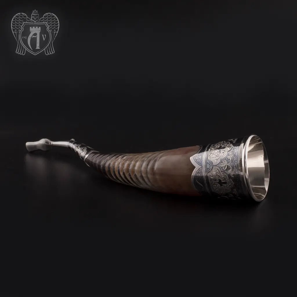 Рог для вина серебряный «Величие» - фото 3