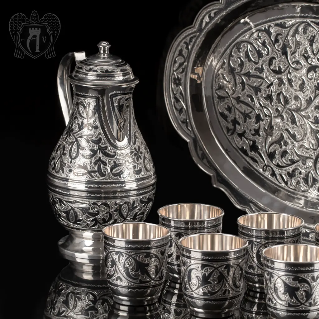 Набор для воды из серебра «Живая вода» - фото 5