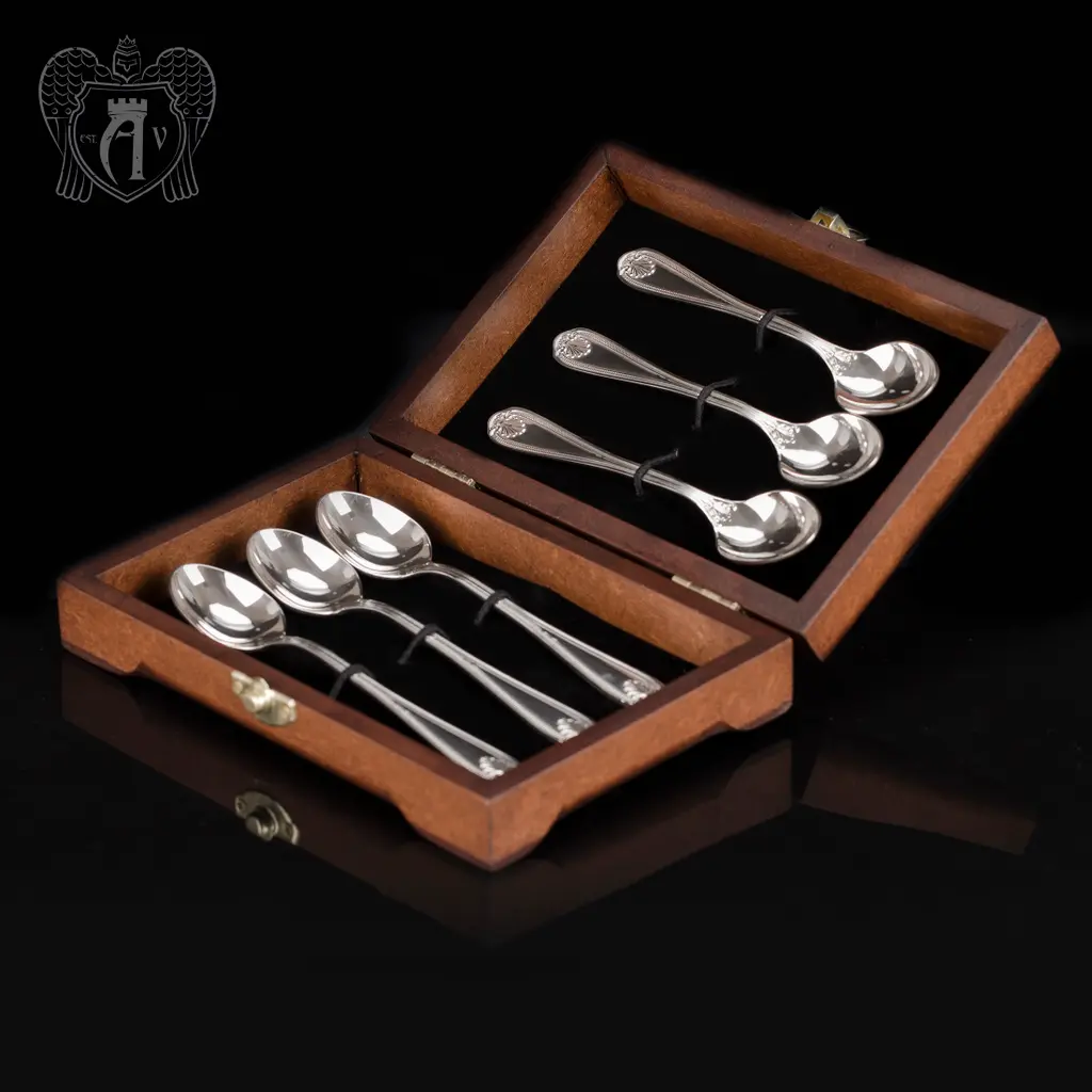 Кубачинские чайные ложки ручной работы «Элегант» комплект 6 шт - фото 4