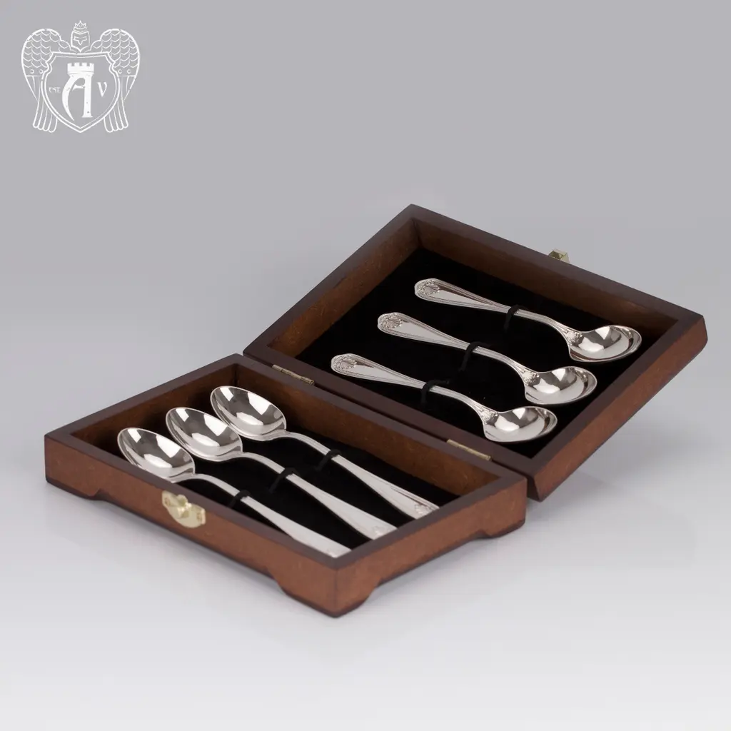 Кубачинские чайные ложки ручной работы «Элегант» комплект 6 шт - фото 3