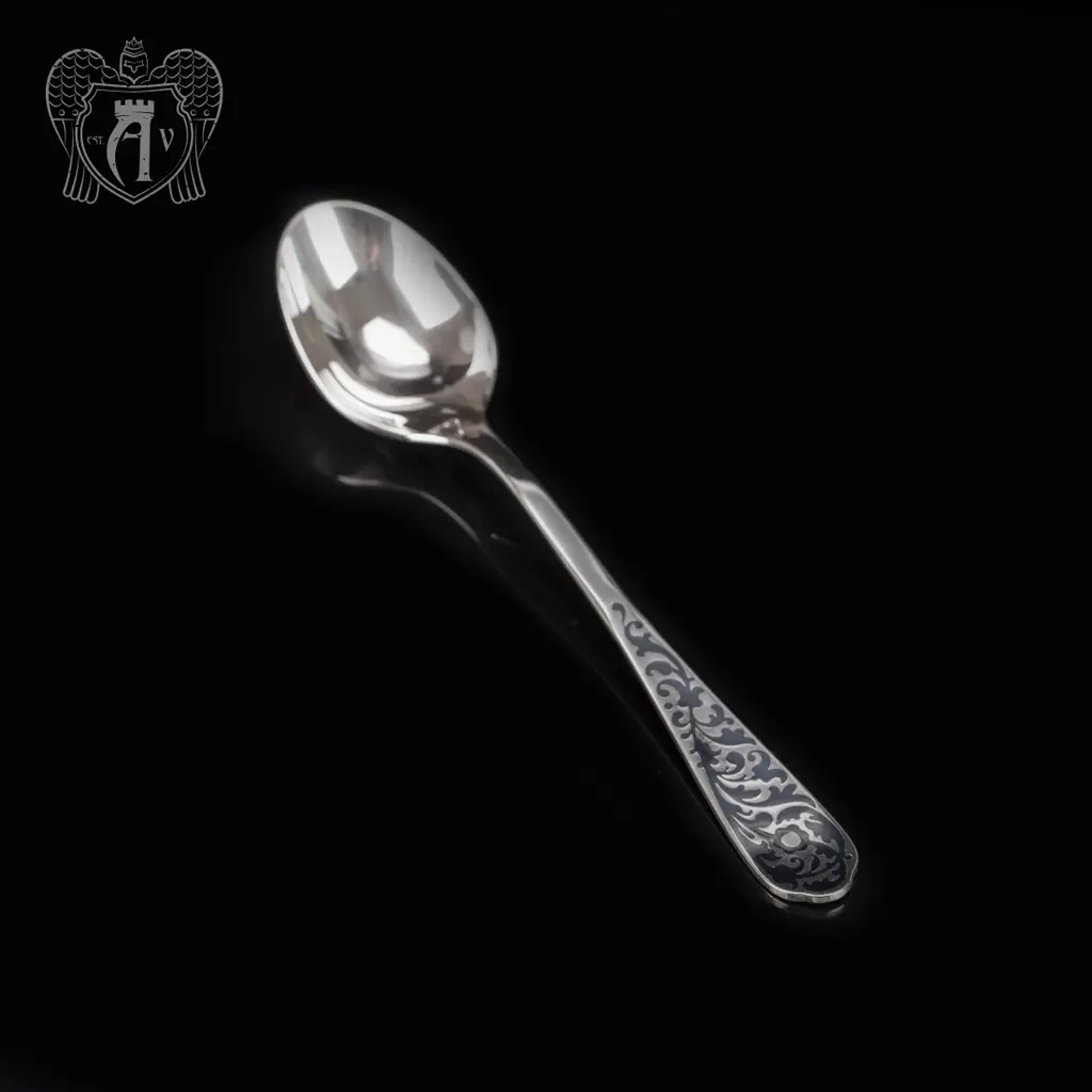 Кубачинские чайные ложки ручной работы «Миледи» комплект 6 шт - фото 5