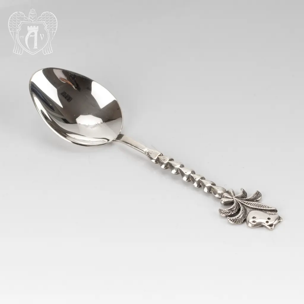 Серебряная чайная ложка  «Бегемот» - фото 3