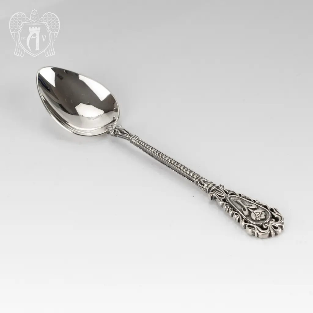 Серебряная чайная ложка «Тюльпан» Для утреннего настроения 19982 - фото 3