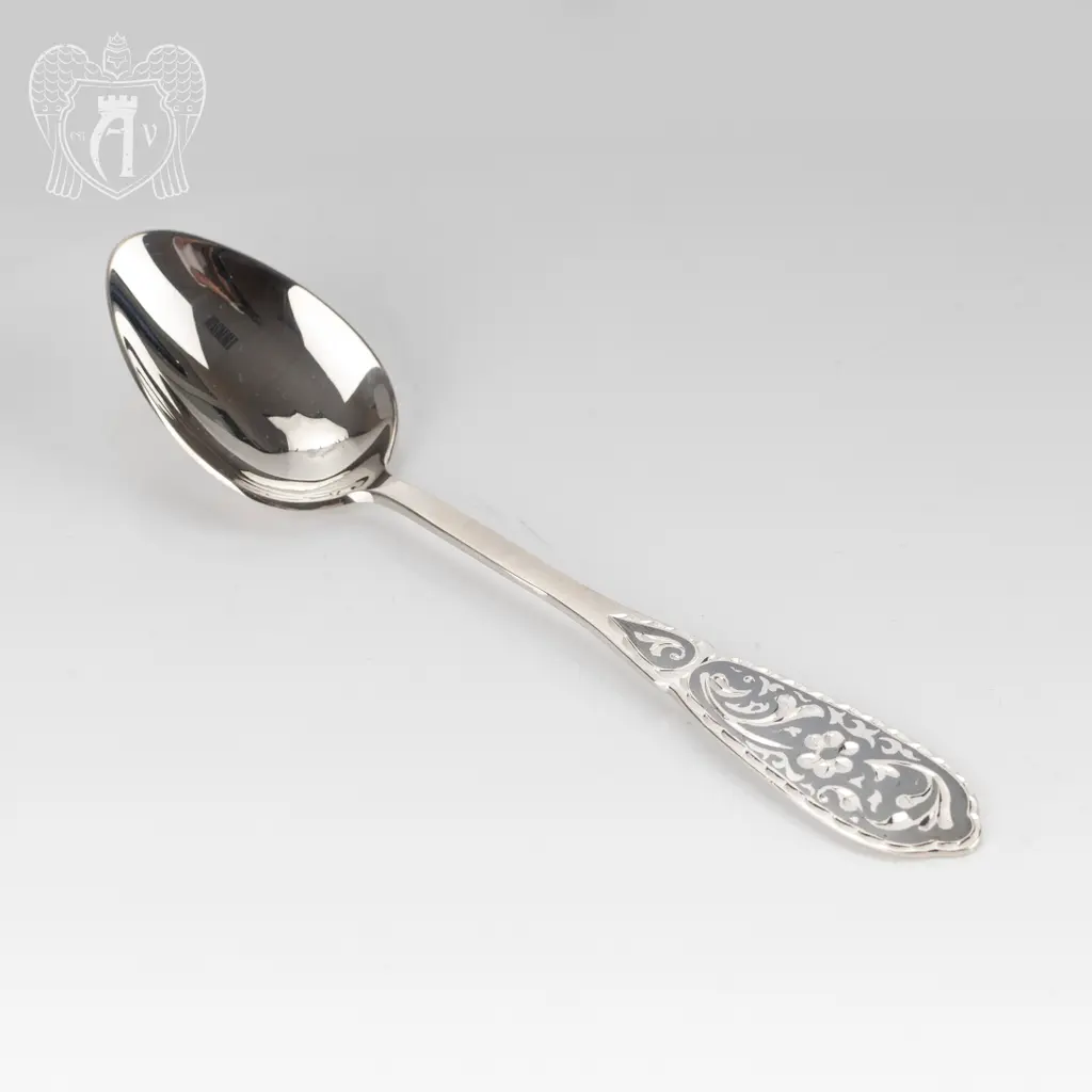 Серебряная чайная ложка  «Колосок» - фото 2