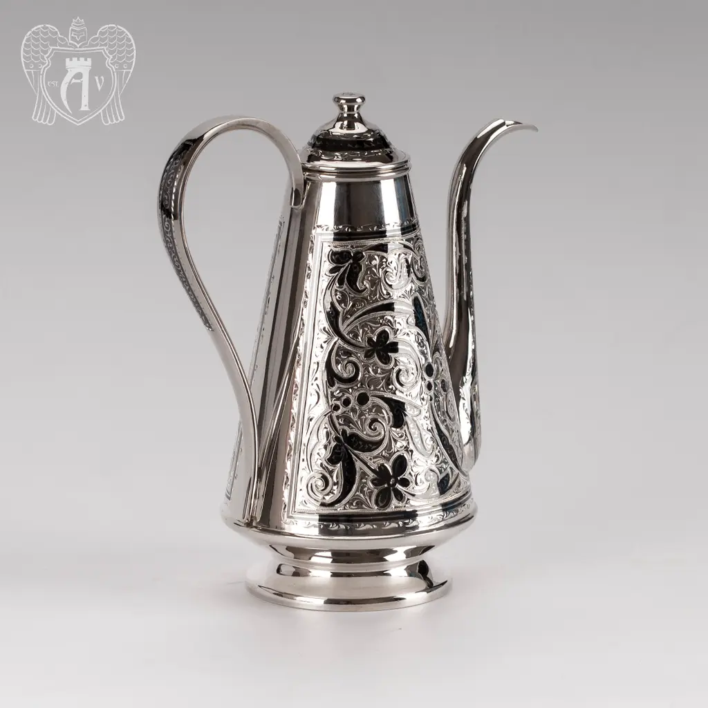 Кофейник из серебра «Бомонд» - фото 2