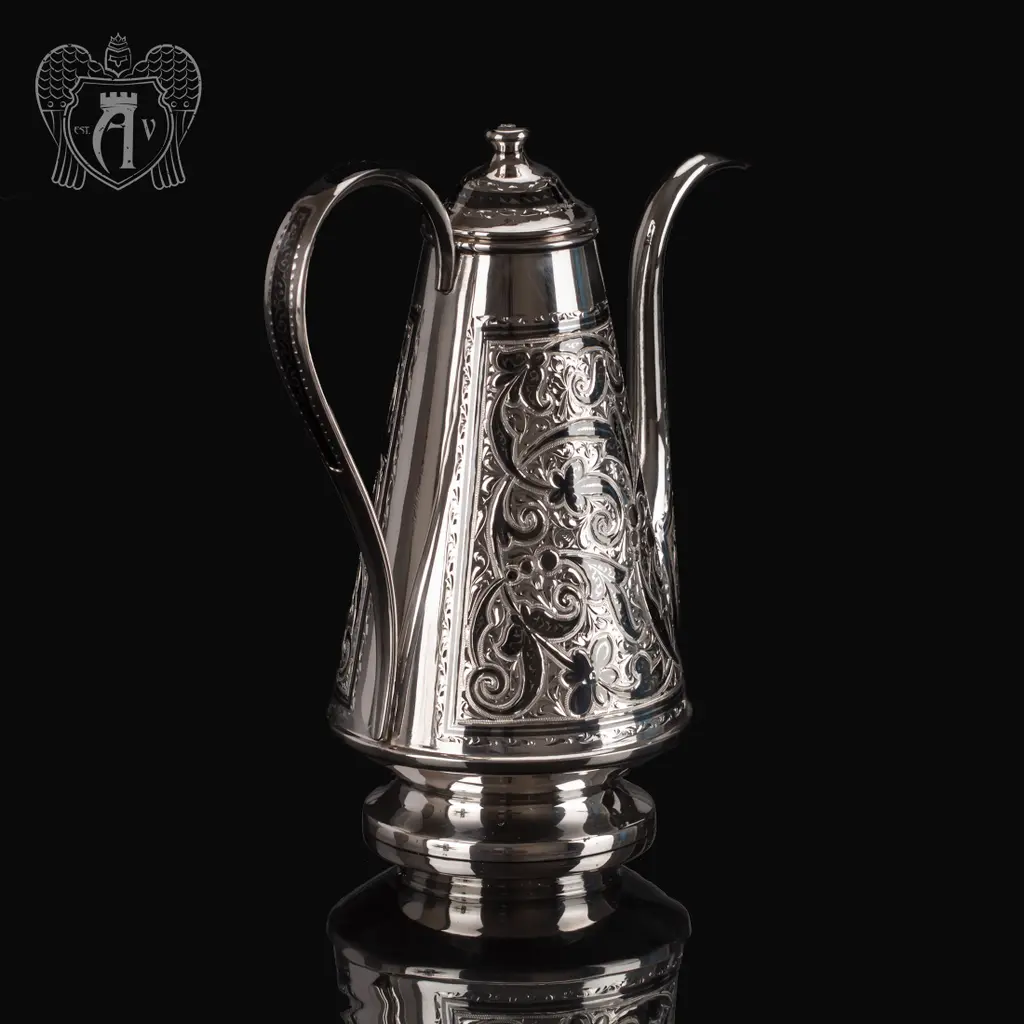 Кофейник из серебра «Бомонд» - фото 3