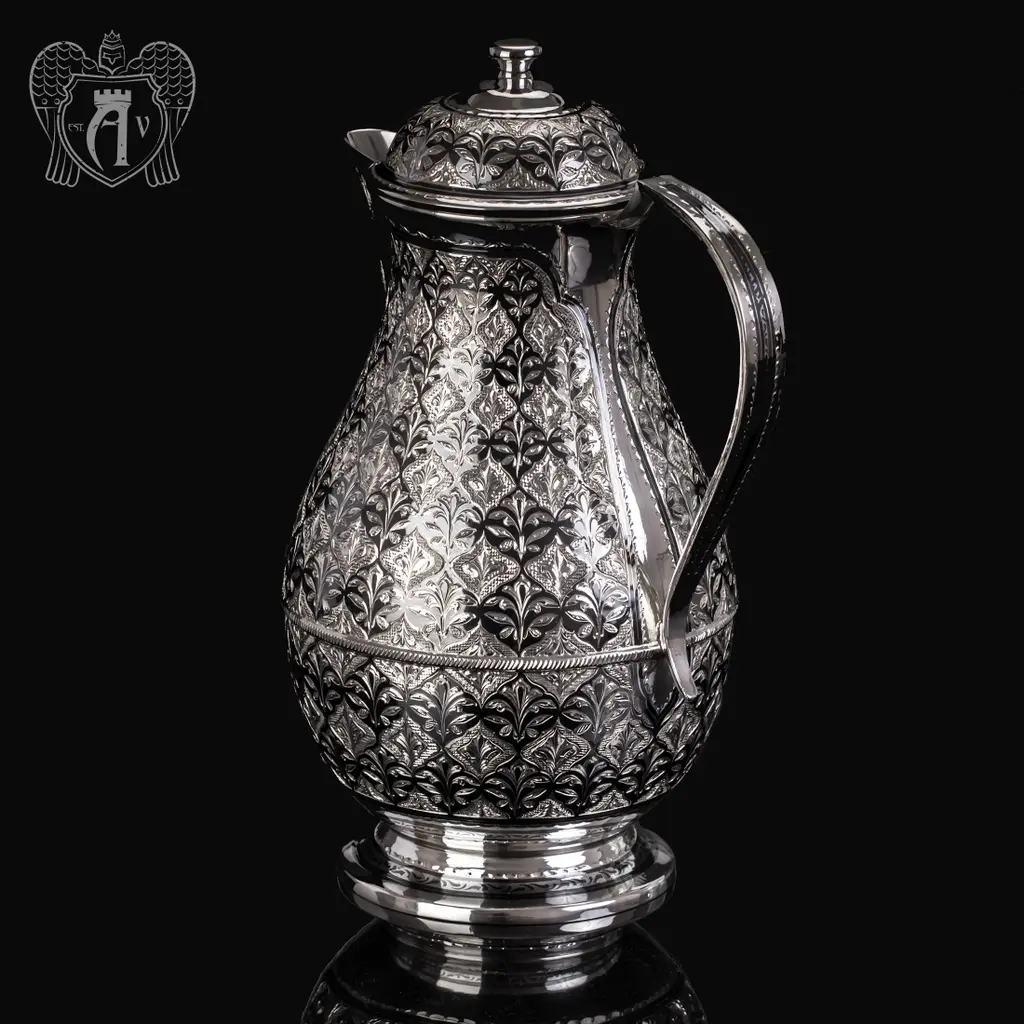 Серебряный кувшин для напитков «Журчание родника» - фото 2