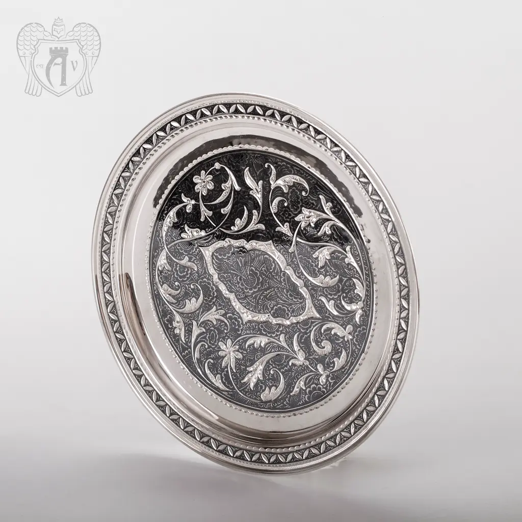 Серебряный поднос «Традиция» - фото 3