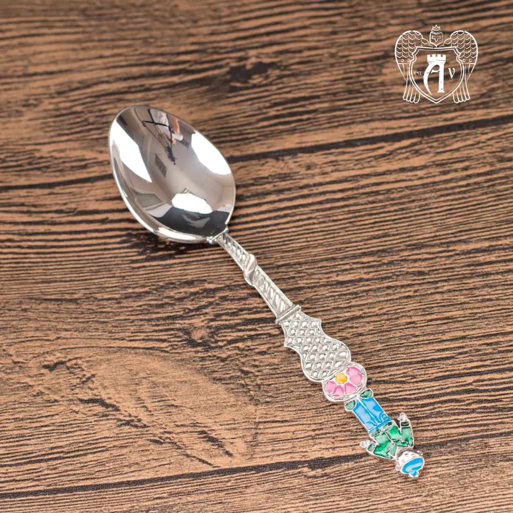 Серебряная чайная ложка  «Мальчик 2» - фото 3