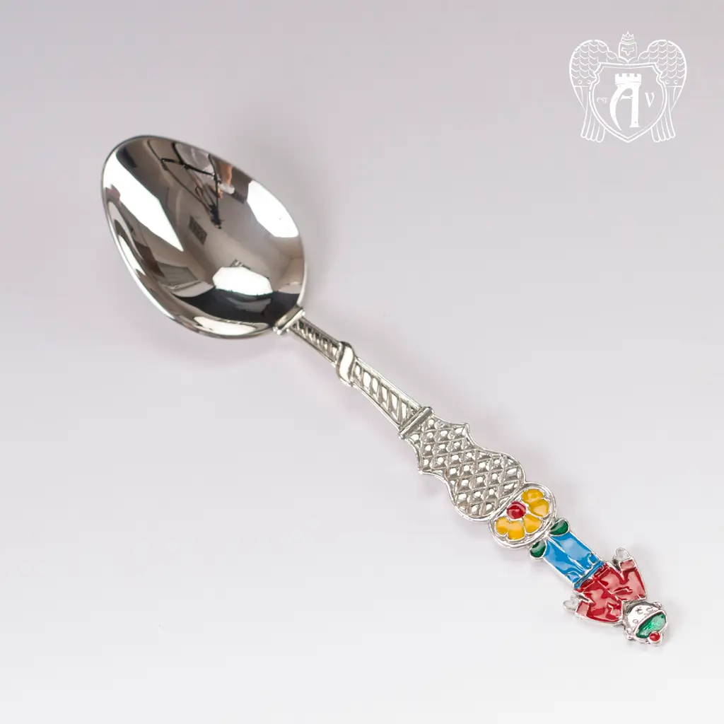 Серебряная чайная ложка  «Мальчик 3» - фото 2