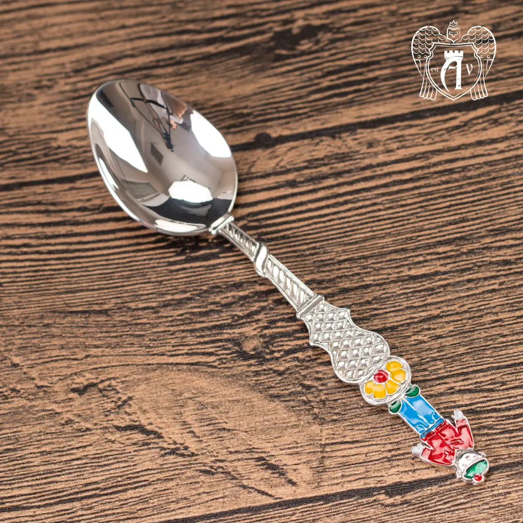 Серебряная чайная ложка  «Мальчик 3» - фото 3