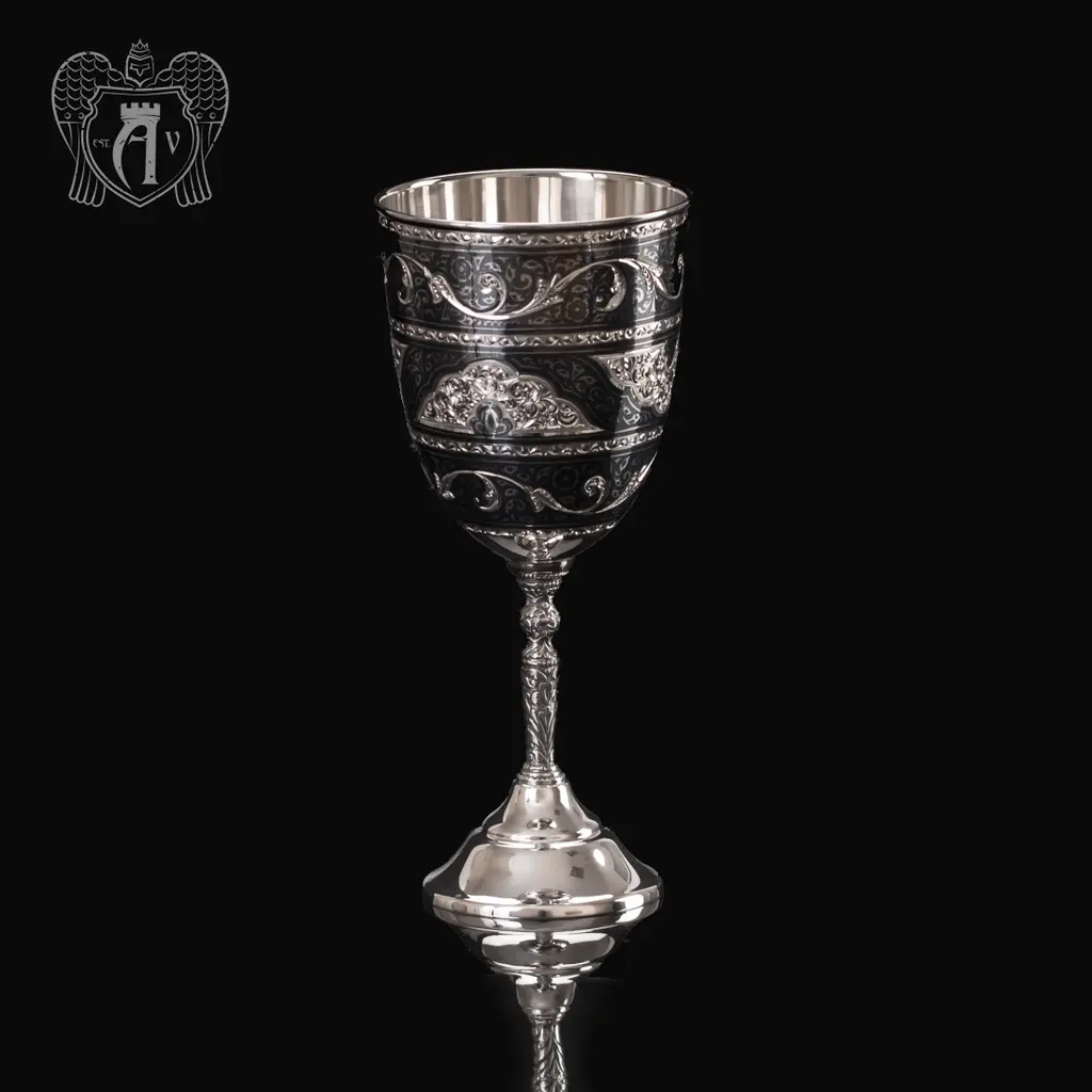 Серебряные бокалы «Люкс» набор 6 шт - фото 2