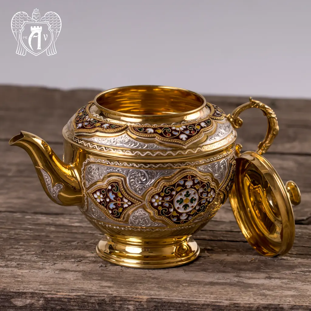 Серебряный сервиз чайный «Версаль» - фото 5