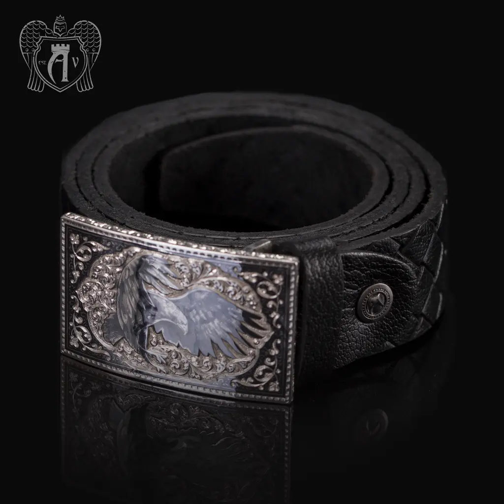 Серебряный ремень «Орел» - фото 4