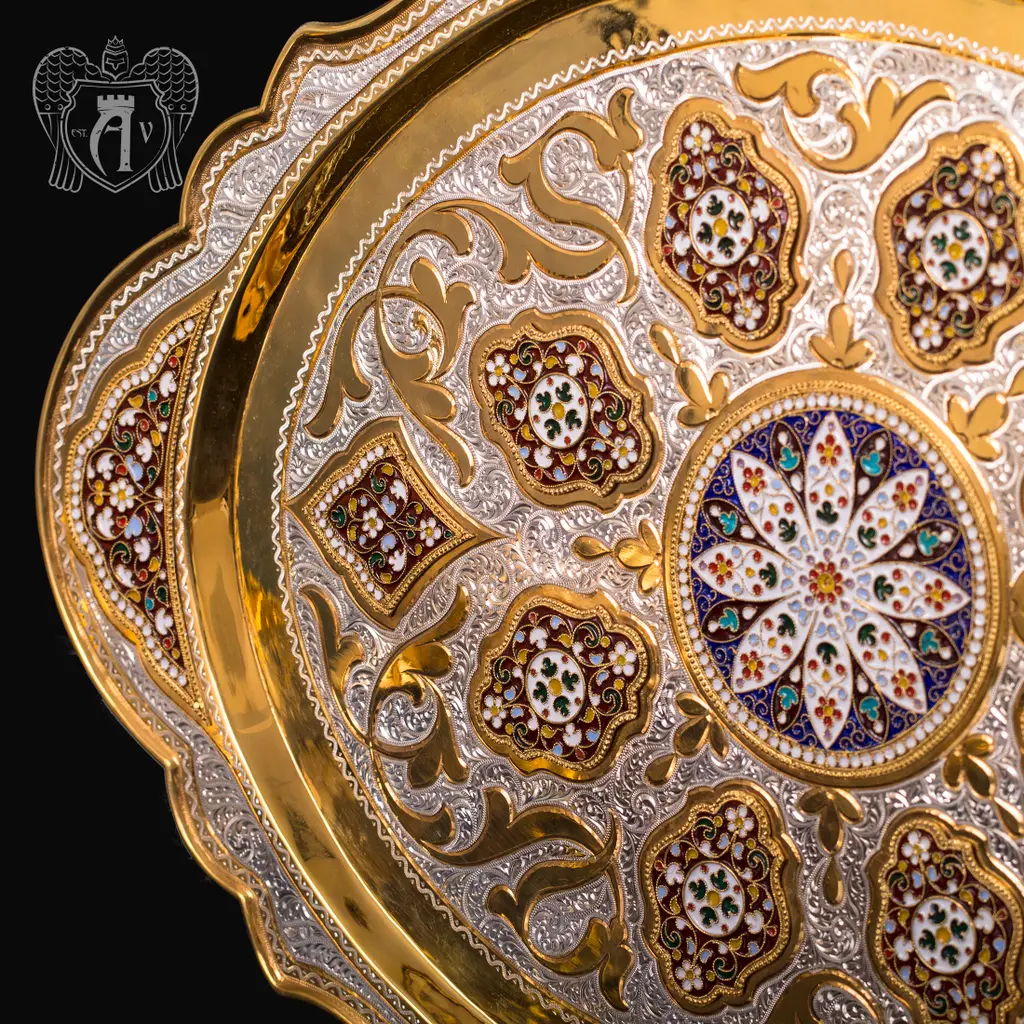 Серебряный поднос «Версаль» - фото 2