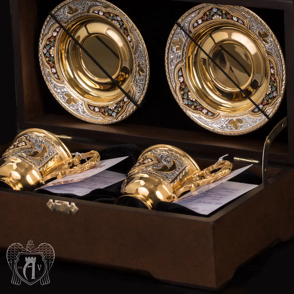 Серебряная чайная пара «Версаль» - фото 5